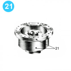 item#21 16 3/4 in - 5000 psi Wedge Cover Dual Model Spherical Shaffer Style BOP Pipe Plug 2" NPT