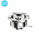 item#21 21 1/4 in - 5000 psi Wedge Cover Dual Model Spherical Shaffer Style BOP Pipe Plug 2
