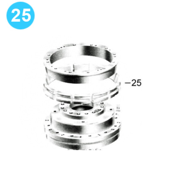 item#25 21 1/4 in - 5000 psi Wedge Cover Dual Model Spherical Shaffer Style BOP Locking Segment image