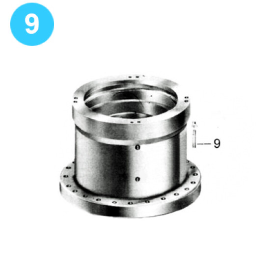 Showing image for item#9 16 3/4 in - 5000 psi Wedge Cover Dual Model Spherical Shaffer Style BOP Stud item#9 16 3/4 in - 5000 psi Wedge Cover Dual Model Spherical Shaffer Style BOP Stud 16 3/4