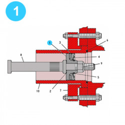 item#1 TEE Piston and Liners 2x5" Gardner Denver Style Piston Body Assembly (2-3/4") item#1 TEE Piston and Liners 2x5" Gardner Denver Style Piston Body Assembly (2-3/4")