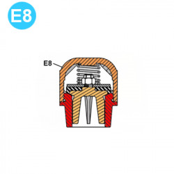 item#E8 TEE Piston and Liners 2x5" Gardner Denver Style Cage item#E8 TEE Piston and Liners 2x5" Gardner Denver Style Cage
