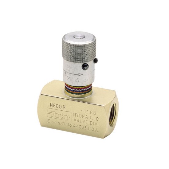 Showing image for 9N1600S Parker Colorflow Needle Valve - BSPP Ports 9N1600S Parker Colorflow Needle Valve - BSPP Ports Hydrauclic Check Valves- Parker, Flow Control Valves image