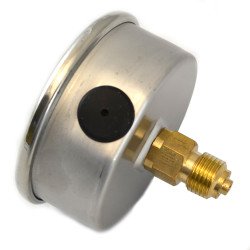 T7CL 2" (50mm) 1/4 NPT with Center Back Connection. Brass/Bronze Internals - Non-Filled T7CL 2" (50mm) 1/4 NPT with Center Back Connection. Brass/Bronze Internals - Non-Filled