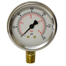 J7H 2 1/2" (63mm) 1/4" NPT with Standard Bottom Conneciton - Non-Fillable J7H 2 1/2" (63mm) 1/4" NPT with Standard Bottom Conneciton - Non-Fillable