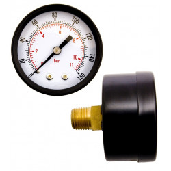 J8SL 2 1/2" (63mm) 1/4" NPT with Back Connection Non-Fillable J8SL 2 1/2" (63mm) 1/4" NPT with Back Connection Non-Fillable