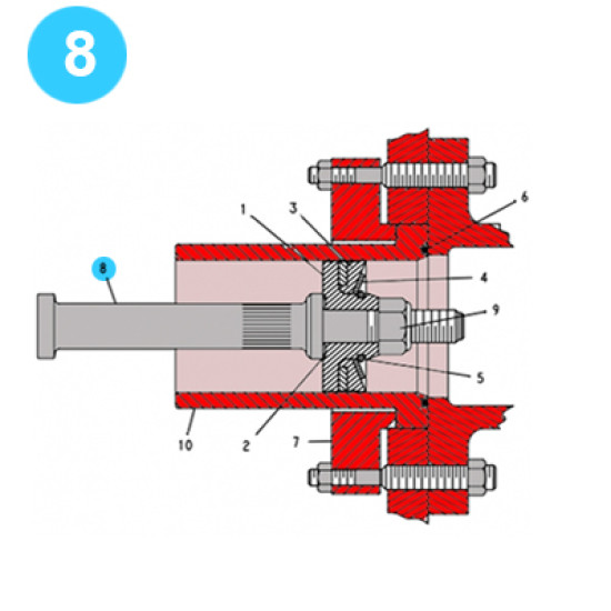 item#8 TEE Piston and Liners 3x5