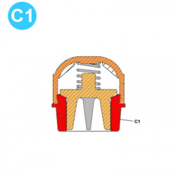 item#C1 TEE Piston and Liners 3x5" Gardner Denver Style Seat item#C1 TEE Piston and Liners 3x5" Gardner Denver Style Seat