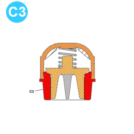 item#C3 TEE Piston and Liners 3x5