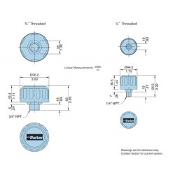 Metal Breathers - Threaded, Non-pressurized Metal Breathers - Threaded, Non-pressurized