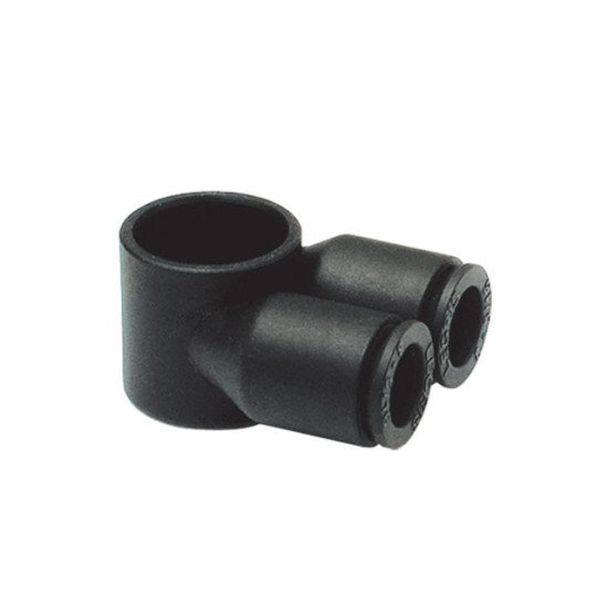 Showing image for 369PLPTJB-8M-6G Banjo Twin Body - Metric Push-to-Connect Fitting 369PLPTJB-8M-6G Banjo Twin Body - Metric Push-to-Connect Fitting Hydrauclic Check Valves- Parker image