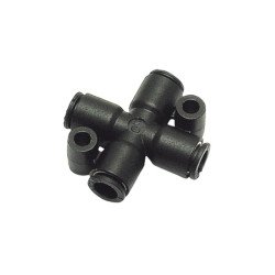 347PLP-6M-8M Union Cross Push-to-Connect Instant Pneumatic Fitting 347PLP-6M-8M Union Cross Push-to-Connect Instant Pneumatic Fitting