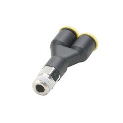 W368PLP-4M-4 Male Y Connector Push-to-Connect Instant Pneumatic Fitting W368PLP-4M-4 Male Y Connector Push-to-Connect Instant Pneumatic Fitting