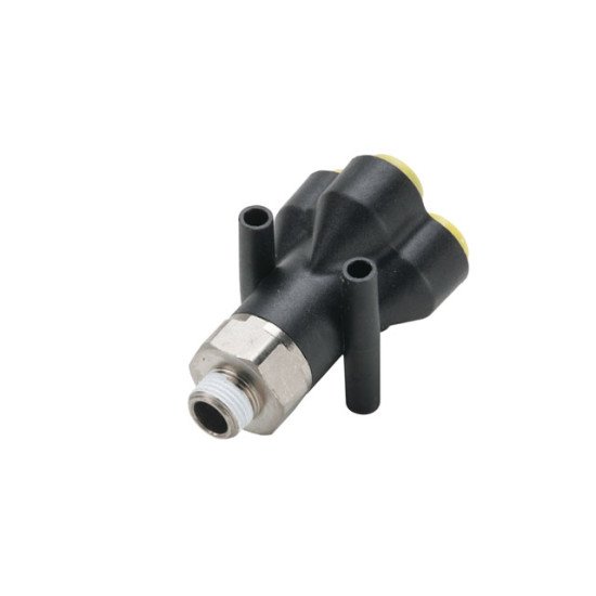 Showing image for W368PLPD-4M-4R Male Y Connector Double Push-to-Connect Instant Pneumatic Fitting W368PLPD-4M-4R Male Y Connector Double Push-to-Connect Instant Pneumatic Fitting image