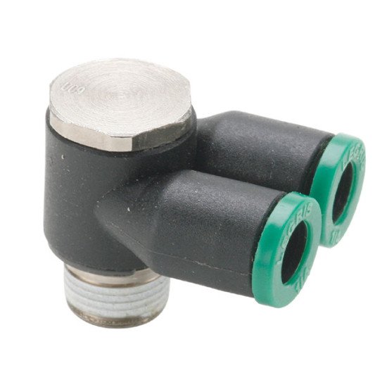 Showing image for W369PLPTJ-6-4 Banjo Twin Push-to-Connect Instant Pneumatic Fitting W369PLPTJ-6-4 Banjo Twin Push-to-Connect Instant Pneumatic Fitting Hydrauclic Check Valves- Parker image