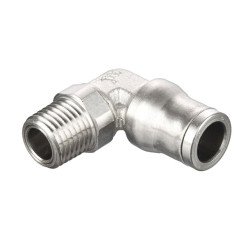 169PLM-6M-2R Metric-BSPT Male Elbow 90° - Push-to-Connect Fitting