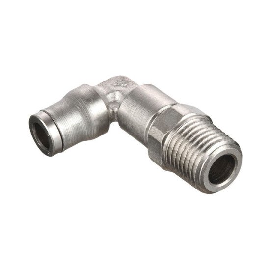 Showing image for 169PLMX-6M-4R Metric-BSPT Male Elbow Extended 90° - Push-to-Connect Fitting 169PLMX-6M-4R Metric-BSPT Male Elbow Extended 90° - Push-to-Connect Fitting Hydrauclic Check Valves- Parker image