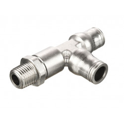171PLM-10M-4R Metric-BSPT Male Run Tee Swivel - Push-to-Connect Fitting 171PLM-10M-4R Metric-BSPT Male Run Tee Swivel - Push-to-Connect Fitting