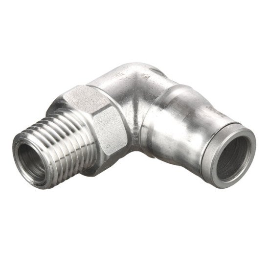 Showing image for 169PLS-10M-6R Metric-BSPT Male Elbow 90° - Push-to-Connect Fitting 169PLS-10M-6R Metric-BSPT Male Elbow 90° - Push-to-Connect Fitting image