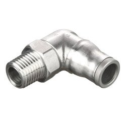 169PLS-12M-4R Metric-BSPT Male Elbow 90° - Push-to-Connect Fitting 169PLS-12M-4R Metric-BSPT Male Elbow 90° - Push-to-Connect Fitting