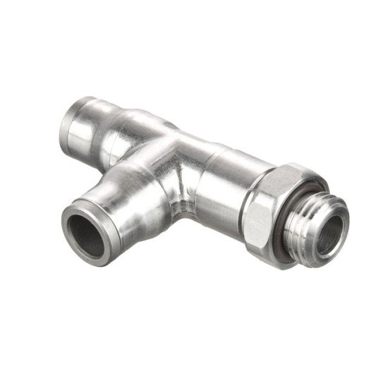 Showing image for 171PLS-8M-6G Metric-BSPP/Metric Male Run Tee Swivel - Push-to-Connect Fitting 171PLS-8M-6G Metric-BSPP/Metric Male Run Tee Swivel - Push-to-Connect Fitting image