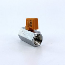 MV609-4 Parker Mini Ball Valve 1/4 NPT Female Chrome Plated Brass MV609-4 Parker Mini Ball Valve 1/4 NPT Female Chrome Plated Brass