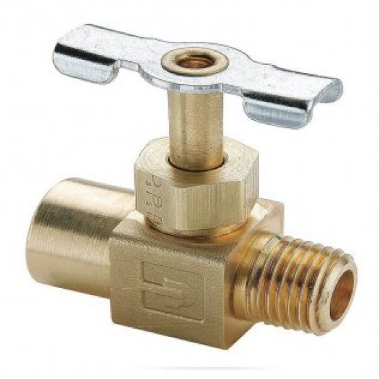 Showing image for NV108P-4 Parker Needle Valve 1/4 Female/Male NPT Brass NV108P-4 Parker Needle Valve 1/4 Female/Male NPT Brass Hydraulic Check & Control Valves image