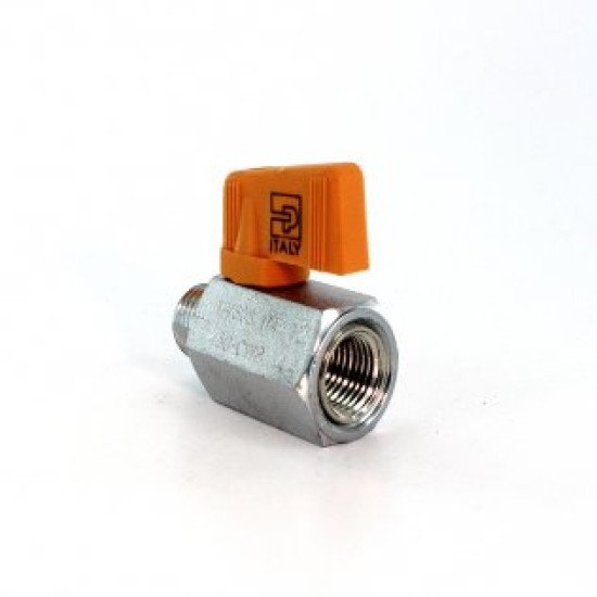 Showing image for MV608-4 Parker Mini Ball Valve 1/4 NPT Male/Female Chrome Plated Brass MV608-4 Parker Mini Ball Valve 1/4 NPT Male/Female Chrome Plated Brass Hydraulic Check & Control Valves image