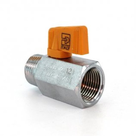 Showing image for MV608-8 Parker Mini Ball Valve 1/2 NPT Male/Female Chrome Plated Brass MV608-8 Parker Mini Ball Valve 1/2 NPT Male/Female Chrome Plated Brass Hydraulic Check & Control Valves image