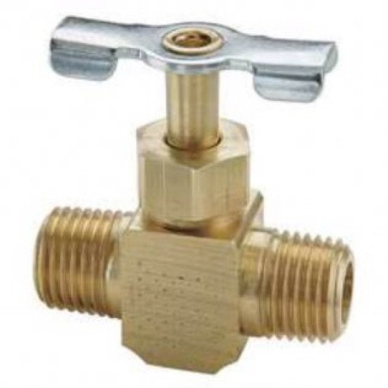 Showing image for NV107P-4 Parker Needle Valve 1/4 Male/Male NPT Brass NV107P-4 Parker Needle Valve 1/4 Male/Male NPT Brass Hydraulic Check & Control Valves image