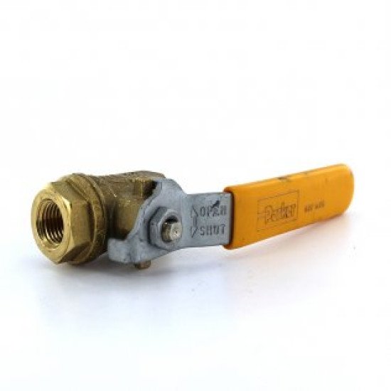 Showing image for V520P-4 Parker Ball Valve 1/4 NPT Female 600 PSI WOG Brass V520P-4 Parker Ball Valve 1/4 NPT Female 600 PSI WOG Brass image