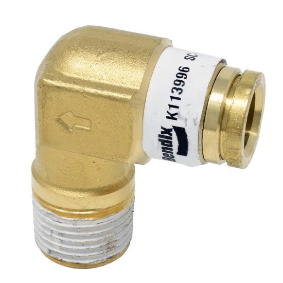 Showing image for Bendix K114066 SC-3 Check Valve, 90 Degree, 1/2 Bendix K114066 SC-3 Check Valve, 90 Degree, 1/2 Air Auxiliary Brakes image
