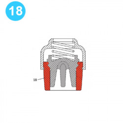 item#18 TEE 4x5" Piston and Liners Type 4" Gardner Denver Style Valve Seat item#18 TEE 4x5" Piston and Liners Type 4" Gardner Denver Style Valve Seat