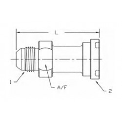 MJ-Flange Straight Code 61 1700 Series MJ-Flange Straight Code 61 1700 Series