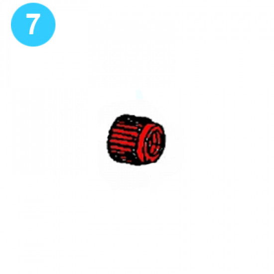 item#7 PZ-11HP Piston Rod & Coupling 6.00