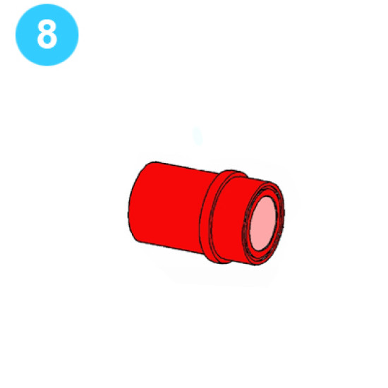 item#8 PZ-11HP Piston Rod & Coupling 6.00