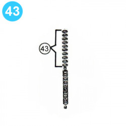 item#43 Ram LWS Shaffer Style - 12" x 3000psi (13-5/8") Double O-Ring, Hinge Pin item#43 Ram LWS Shaffer Style - 12" x 3000psi (13-5/8") Double O-Ring, Hinge Pin
