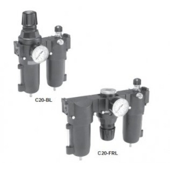 Showing image for C20-00FRLWJDW Parker Watts Filter/Regulator/Lubricator C20-00FRLWJDW Parker Watts Filter/Regulator/Lubricator Parker Air Valves image