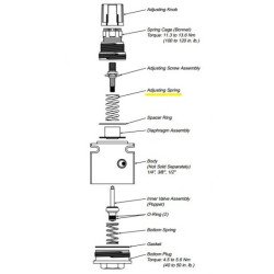 SPR-93 Parker Watts Pneumatic Regulator Part SPR-93 Parker Watts Pneumatic Regulator Part