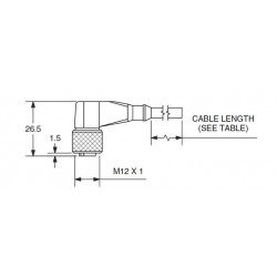 12mm Cordset with Female Quick Connect 12mm Cordset with Female Quick Connect