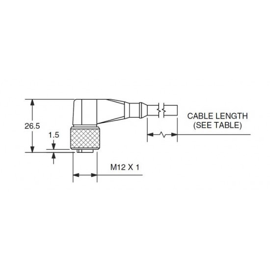 Showing image for 12mm Cordset with Female Quick Connect 12mm Cordset with Female Quick Connect image