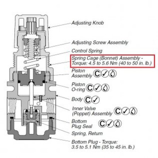 Showing image for CKR35A Parker Watts Pneumatic Regulator Repair Kit CKR35A Parker Watts Pneumatic Regulator Repair Kit Parker Air Valves image