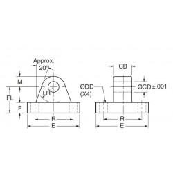 Mounting Accessories - Forged Steel or Cast Ductile Iron Clevis Bracket Mounting Accessories - Forged Steel or Cast Ductile Iron Clevis Bracket