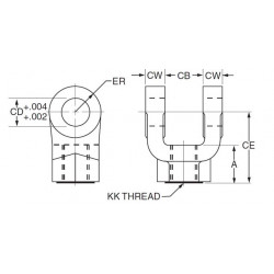 Rod End Accessories - Rod Clevis Rod End Accessories - Rod Clevis