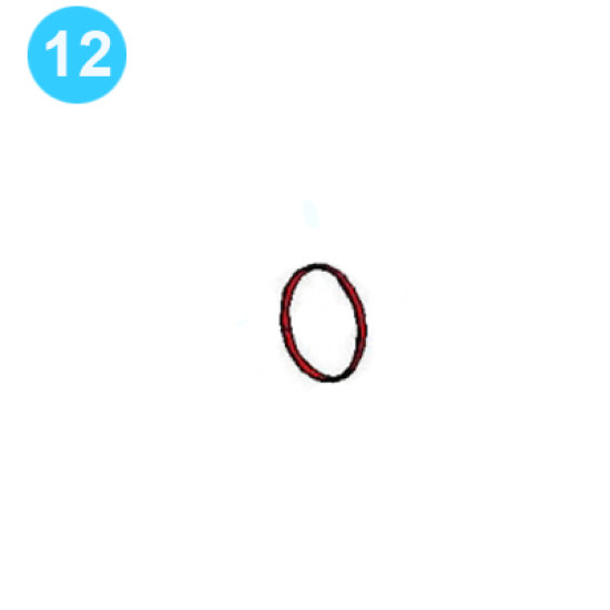 item#12 PZ-9 Fluid-end and Cylinder Parts Gardner Denver Style Gasket, valve cover PZ-9 Fluid End & Cylinder Parts image