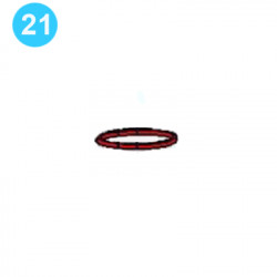item#21 PZ-8 Fluid-end and Cylinder Parts Gardner Denver Style Gasket, Suction item#21 PZ-8 Fluid-end and Cylinder Parts Gardner Denver Style Gasket, Suction
