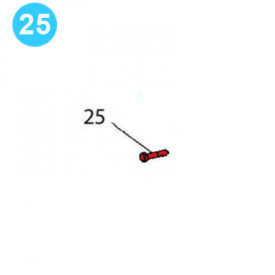 item#25 PZ-7 Fluid-end and Cylinder Parts Gardner Denver Style Screw, Suction flange image