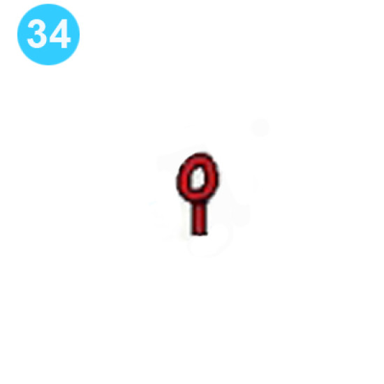 item#34 PZ-7 Fluid-end and Cylinder Parts Gardner Denver Style Bolt-Eye image