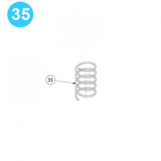 item#35 PZ-7 Fluid-end and Cylinder Parts Gardner Denver Style Valve Spring PZ-7 Fluid End & Cylinder Parts image