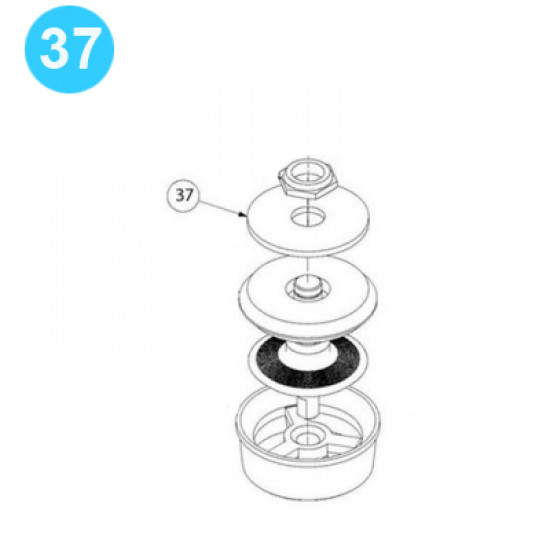 item#37 PZ-7 Fluid-end and Cylinder Parts Gardner Denver Style Washer, Valve image